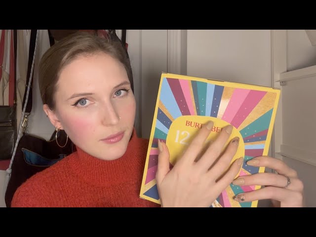 ASMR Day 2 Opening Advent Calendars (whispered, puzzles, tapping)