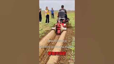 trenching and ridging machine