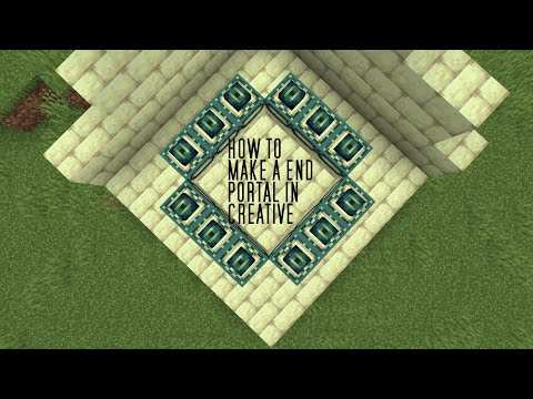 How To MAKE a End Portal In Creative - Minecraft 2022