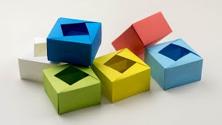Origami Box - How To Make Origami Box - Origami Box Making - Origami Easy Box - DIY