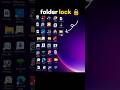To lock a folder 📂  in Windows 11#lock #folder