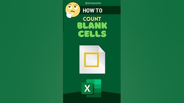 Count Blank Cells in Excel #viral #trending #howto #excel #youtubeshorts #shorts