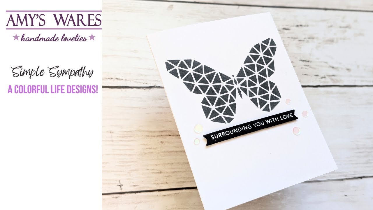 Однослойная открытка с выражением соболезнований! Простая, красивая и трогательная! Новый геометр...