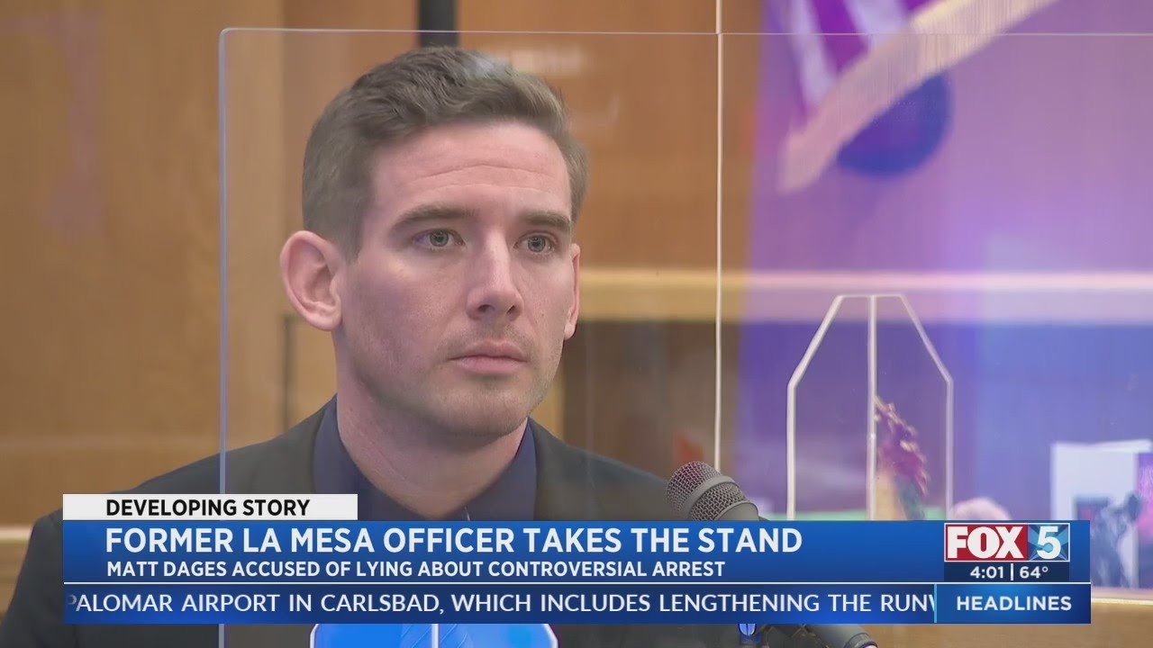 Former La Mesa Office Takes The Stand