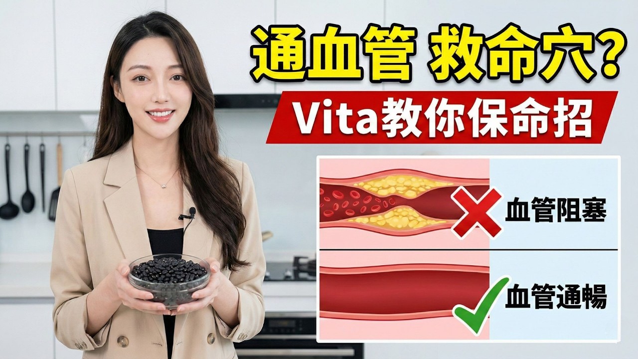 每4個老人就有1個因它猝死？血管塞晒都唔知！Vita 教你睇脷底自測，2個救命穴位關鍵時刻能保命｜Vita 養生資訊台 #廣東話字幕 #粵語影片