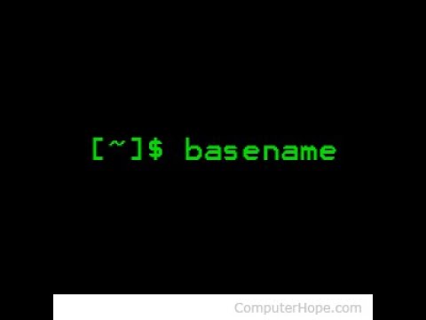 basename command in UNIX or Linux|ubuntu