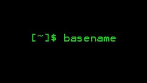 basename command in UNIX or Linux|ubuntu