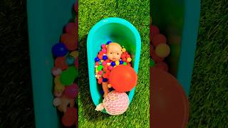 Full of 3 Rainbow Bathtubs candy with M&amp;M's &amp; Magic slime cutting videos