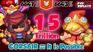 Corsair + Banshee = 1.5 Trillion INSANE Battle vs Riding Hood | PVP Rush Royale