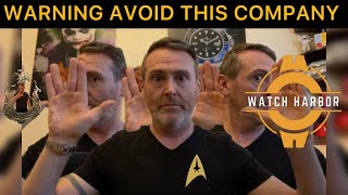 WATCH HARBOR, RED WARNING TO AVOID THIS COMPANY! 