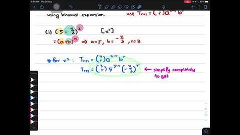 TO 3.2 Binomial Expansion | n is positive integer (7)