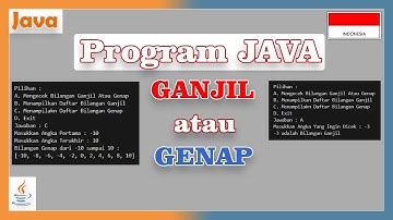 Program JAVA Menentukan Bilangan Ganjil Atau Genap