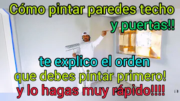 ¿Cuál es el mejor orden para pintar paredes y molduras?