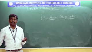 Intelligent storage system | VII Sem | CSE/ISE | 17CS754 | Module 1| Session 6