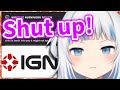 Gura is not Happy with IGN 【Gawr Gura / HololiveEN】