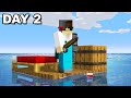 Surviving Minecraft stranded on a RAFT... Day 2