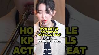 How Little Kpop Idols Ate During Promotions Will Shock You! #kpop #kpopidol #kpopshorts