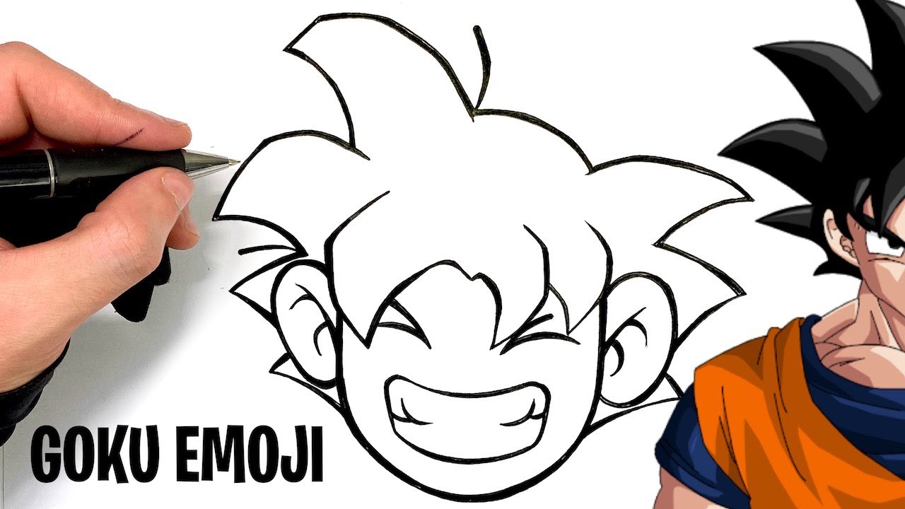 TUTO DESSIN GOKU EMOJI FACILE  DRAGON BALL  YouTube