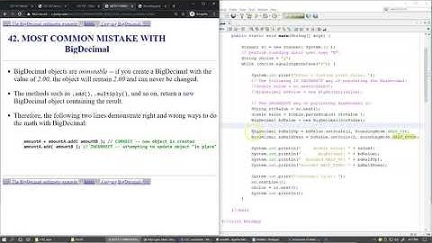 6.10 BigDecimal and rounding, continued