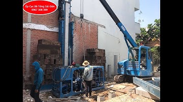 Ép Cọc Bê Tông Nhà Phố Đường TL16 Quận 12