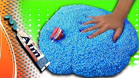 Floam Slime with Toothpaste! GIANT DIY Toothpaste Slime Recipe