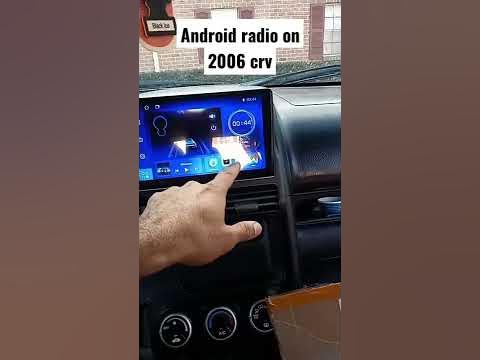 Android radio on 2006 Honda crv #radio #aftermarket #sony #bluetooth #