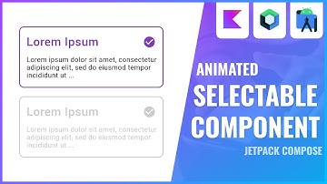 Animated Selectable Item with Jetpack Compose | Android Studio Tutorial