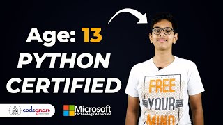 13-Year-Old got Python Certified from Microsoft Technology Associate | Jayadev | MTA | Codegnan