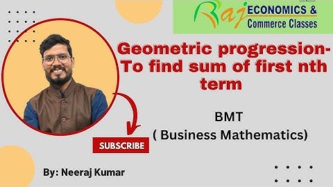 To find the sum of first nth term in G.P | 12th jac board/ Bihar board | BMT