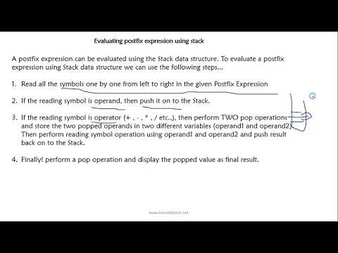 postfix expression evaluation using stack