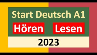 Start Deutsch A1 Hören, Lesen Modelltest 2023 mit Lösung am Ende || Vid - 144