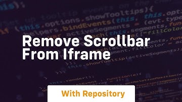 remove scrollbar from iframe