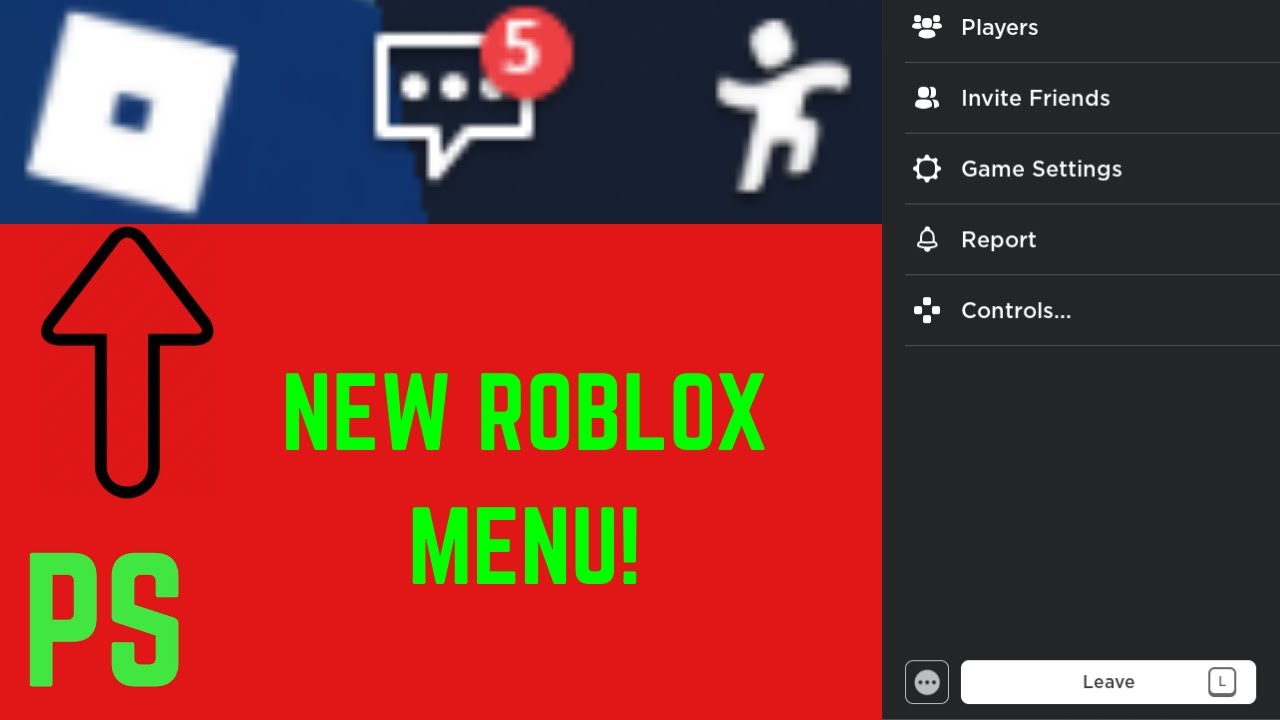 New Roblox Menu New Roblox Update Youtube - roblox menu update 2020