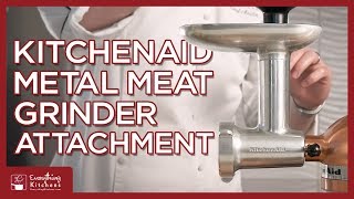 KitchenAid ® Metal Food Grinder Attachment  Kitchen aid, Kitchenaid stand  mixer, Food pushers