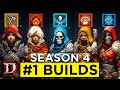 Top 5 builds for every class to level fast 1100 in season 4 diablo 4