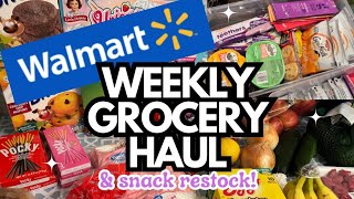 WALMART GROCERY HAUL + SNACK RESTOCK