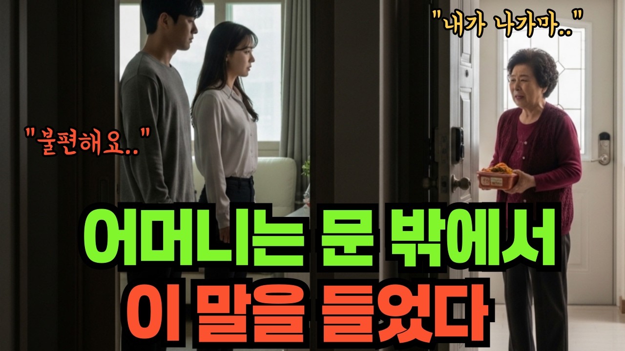 [광고] 어머니는 문 밖에서 이 말을 들었다 #감동사연 #인생사연 #사연 #반전사연 #인생풍경 #실화사연