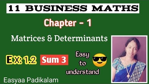 11 Business Maths - Ex 1.2 - Sum 3 - 3 (i), (ii)