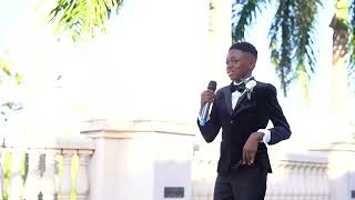 My son singing at our vow renewal 🤩 😍