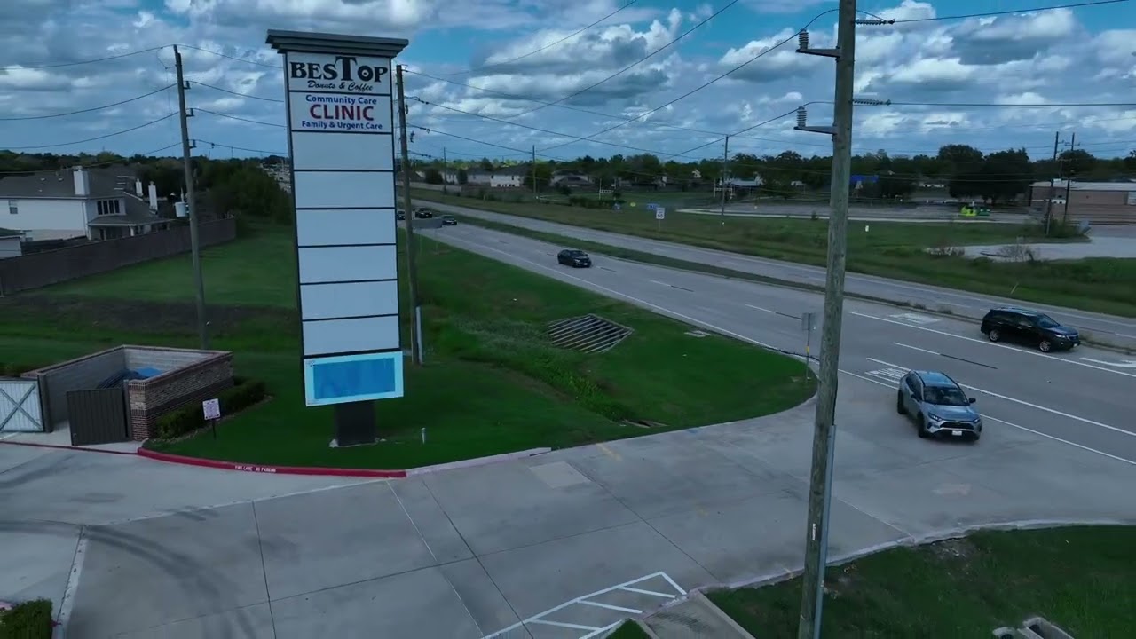 Digital LED Sign Retrofitted On To Pylon Sign