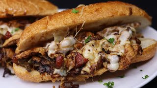 Quick And Easy Chicken Philly Cheesesteak| How To Make Chicken Philly Cheesesteak