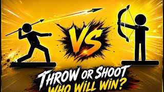 Stickman battle Action Spear battle Fighter Precision throwing gameplay physics based act survival