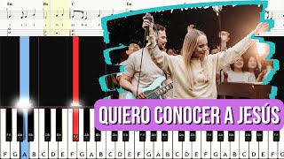 🎹 Quiero conocer a Jesús (Yeshua) - Generación 12 | Tutorial de Piano Fácil - Acordes y Partitura