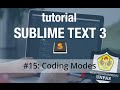 Tutorial Sublime Text 3 - #15 Coding Modes