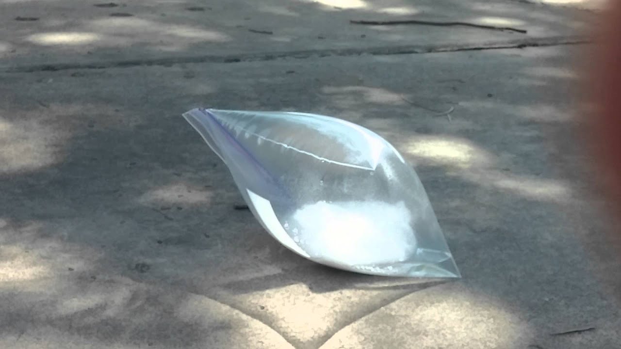 Vinegar and Baking Soda in a baggie YouTube