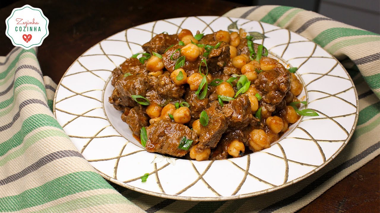 PICADINHO DE CARNE COM GRÃO-DE-BICO | Carne de Panela com Grão de Bico