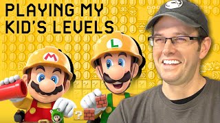 Mario Maker - My kid's levels - Episode 1 screenshot 1