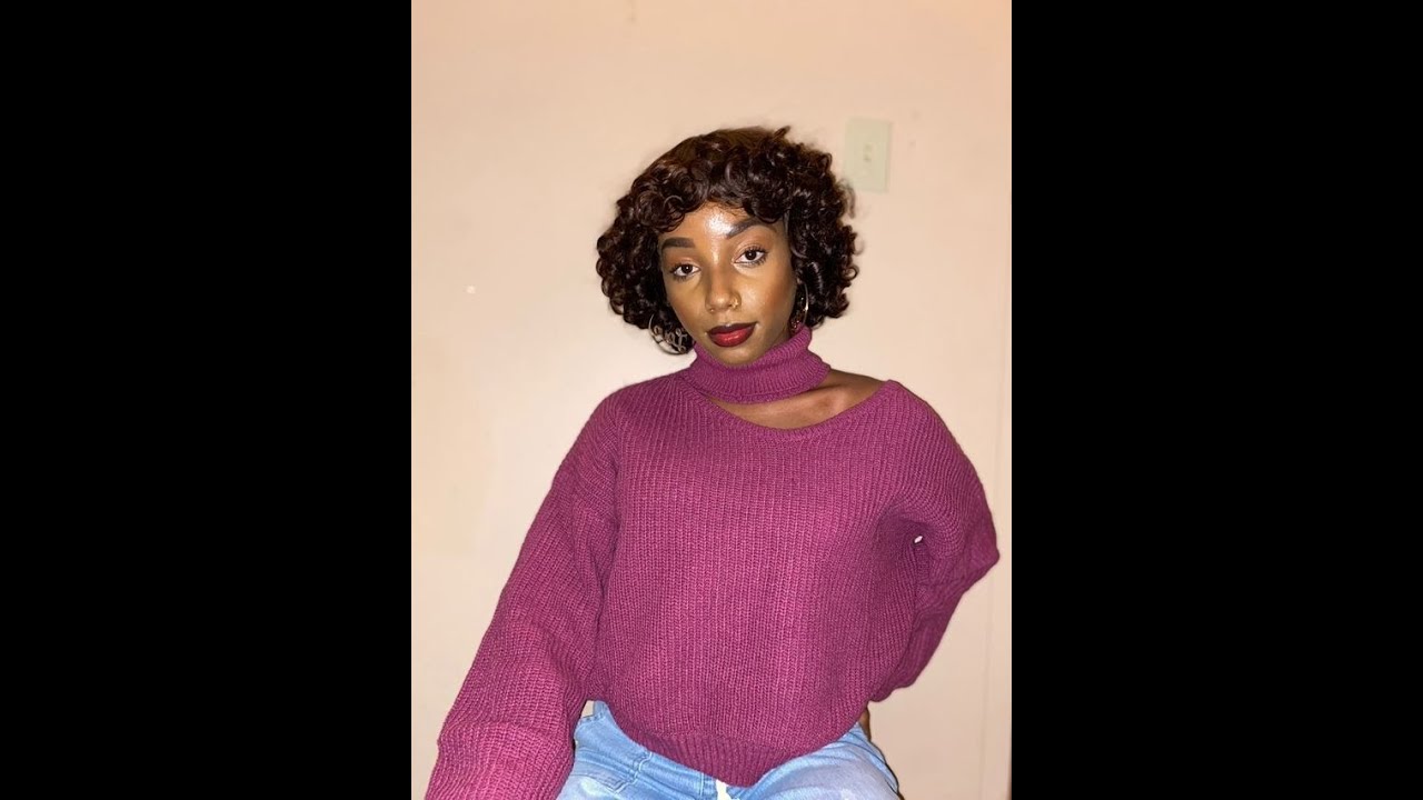 Dark Chestnut Brown Color Rose Curl Wig Unboxing & Install | Hot Beauty Hair