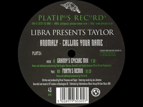 Libra AKA BT - Jan Johnston - Calling Your Name (Granny's Epicure Mix)