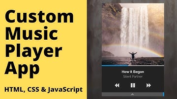 Create Custom Music Player App using HTML, CSS & JavaScript | Demo